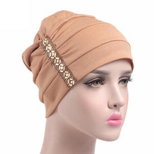 Load image into Gallery viewer, 2017 New Arrival Sequins Women Hat Beanie Scarf Turban Head Wrap Cap