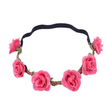 Load image into Gallery viewer, New Design Boho Headbands Hairband Women Ladies Floral Flower Festival Wedding Garland Head Band Beach Party Hair Accessories