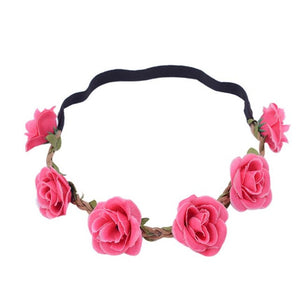 New Design Boho Headbands Hairband Women Ladies Floral Flower Festival Wedding Garland Head Band Beach Party Hair Accessories