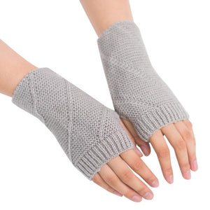 Feitong Winter Gloves Women Mitten Warmer Fingerless Girl Knitted Arm Gloves Soft Female Outdoors Winter Knitting 11 Colors#3