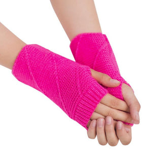 Feitong Winter Gloves Women Mitten Warmer Fingerless Girl Knitted Arm Gloves Soft Female Outdoors Winter Knitting 11 Colors#3