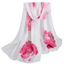 Load image into Gallery viewer, Fashion Chiffon Scarf 2017 Autumn Spring Lady Women Floral Prints Shawl Female Pashmina Blanket Wraps135cm-175cm