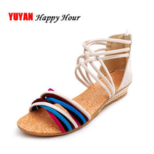 Load image into Gallery viewer, New Summer Sandals for Women Wedge Heels Shoes Fashion Women&#39;s Sandals Ladies Brand Summer Shoes Elegant Peep toe Zip ZH154