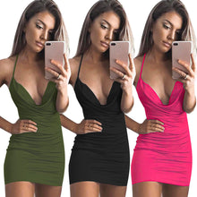 Load image into Gallery viewer, Women Sexy Sleeveless Sling Backless Dress Bandage Evening Party Dress