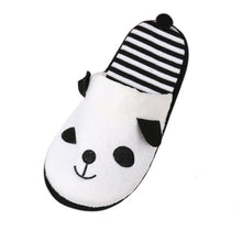 Load image into Gallery viewer, Lovely Cartoon Panda Home Floor Soft Stripe Slippers Female Shoes 36-40