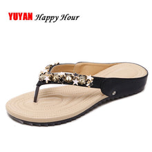 Load image into Gallery viewer, New 2018 Summer Shoes Women Slippers Flip Flops Flat Heel Beach Shoes Women&#39;s Slippers Ladies Brand Footwear Plus Size 42 ZH2766