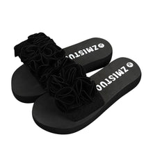 Load image into Gallery viewer, Women Flower Summer Sandals Slipper Indoor Outdoor Flip-flops Beach Shoes