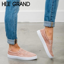 Load image into Gallery viewer, HEE GRAND Women Breathing Flats 2018 New Autumn Fashion Flats Women Causal Shoes Sneakers Slip-on Women Shoes XWD6523