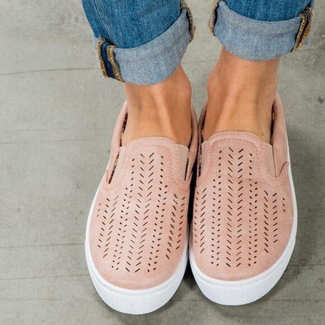 HEE GRAND Women Breathing Flats 2018 New Autumn Fashion Flats Women Causal Shoes Sneakers Slip-on Women Shoes XWD6523