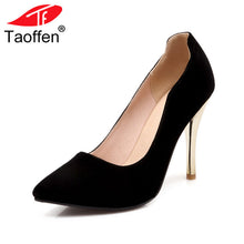 Load image into Gallery viewer, TAOFFEN women stiletto high heel shoes lady party quality footwear pointed toe brand heeled pumps heels shoes size 31-43 P17294