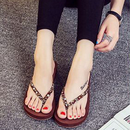 Women Summer Sandals Slippers Leisure Soft Flip Flops Beach Slipper