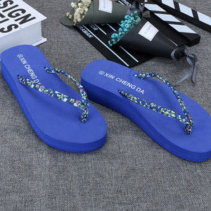 Women Summer Sandals Slippers Leisure Soft Flip Flops Beach Slipper