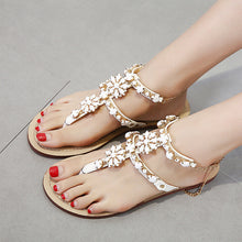 Load image into Gallery viewer, New 2018 Fashion Sandals Women Rhinestone Beach Flip Flops Ladies Brand Sandals Womens Summer Shoes Plus Size 42 ZH2652