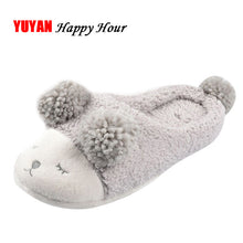 Load image into Gallery viewer, New 2018 Winter Slippers Women Home Shoes Cartoon Sheep Fashion Women&#39;s Slippers Warm Soft Ladies Brand Shoes Cute Indoor ZH2382