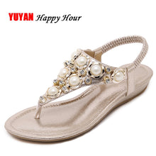 Load image into Gallery viewer, New 2018 Fashion Sandals for Women Flip Flops Pearl Soft Women&#39;s Sandals Ladies Brand Beach Summer Shoes ZH2817