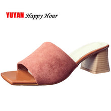 Load image into Gallery viewer, 2018 Fashion High Heels Sandals Women Summer Shoes Sexy Ladies Brand Women&#39;s Square Heel Sandals J008