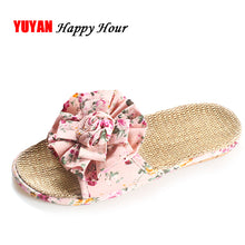 Load image into Gallery viewer, Fashion Flat Slippers Indoor Shoes Soft Comfortable Women&#39;s Slippers Ladies Brand Flowers Shoes  ZH2956