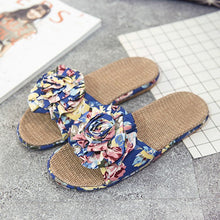 Load image into Gallery viewer, Fashion Flat Slippers Indoor Shoes Soft Comfortable Women&#39;s Slippers Ladies Brand Flowers Shoes  ZH2956