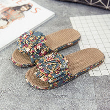 Load image into Gallery viewer, Fashion Flat Slippers Indoor Shoes Soft Comfortable Women&#39;s Slippers Ladies Brand Flowers Shoes  ZH2956