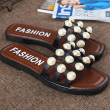 Load image into Gallery viewer, New 2018 Summer Slippers Women Fashion Brand Shoes Luxury Pearl Women&#39;s Slippers Brand Summer Shoes Non-slip ZH2796